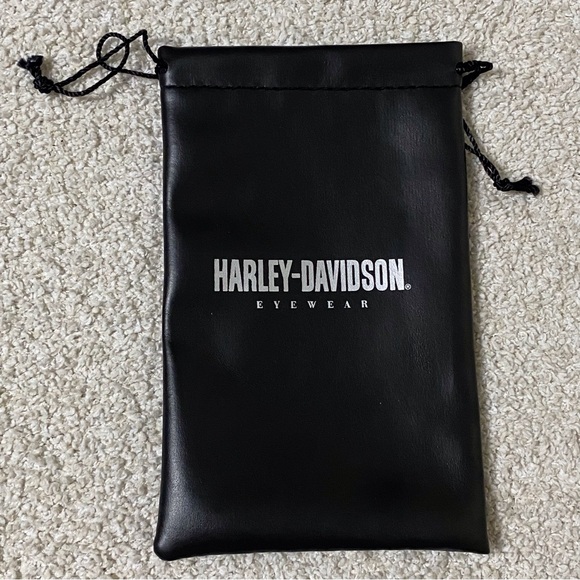 Harley Davidson Eyewear Soft Pouch Sunglass / Eyeglass Case – Black Drawstring - Picture 1 of 4